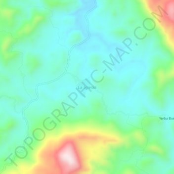 La Iglesia topographic map, elevation, terrain