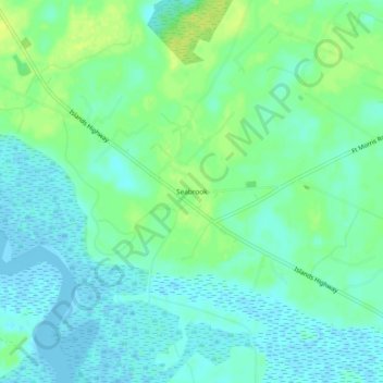 Seabrook topographic map, elevation, terrain