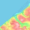 Aberaeron topographic map, elevation, terrain