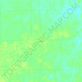 Salem topographic map, elevation, terrain
