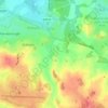 Hillside topographic map, elevation, terrain