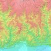 Trongsa Dzongkhag topographic map, elevation, terrain