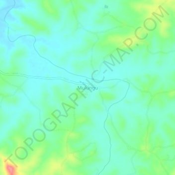 Mulungu topographic map, elevation, terrain