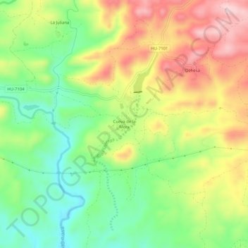 Cueva de la Mora topographic map, elevation, terrain