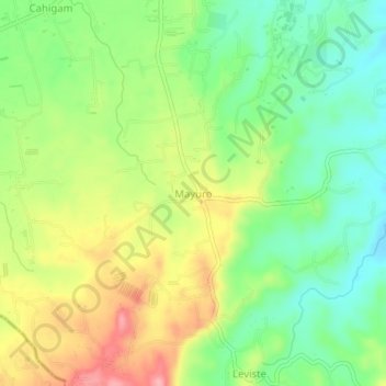 Mayuro topographic map, elevation, terrain