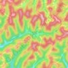 Wheat topographic map, elevation, terrain