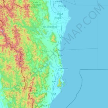 Hin Lek Fai topographic map, elevation, terrain