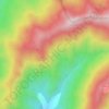 La Roble topographic map, elevation, terrain