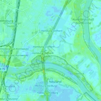 Stillhorn topographic map, elevation, terrain