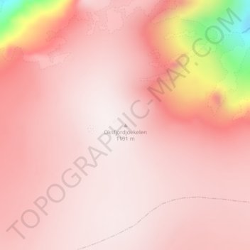 Oksfjordjoekelen topographic map, elevation, terrain