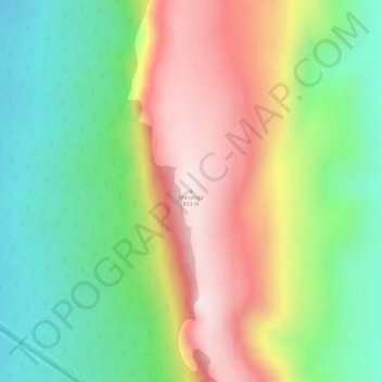 Mananga topographic map, elevation, terrain
