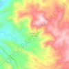 Penantian Ulubelu topographic map, elevation, terrain