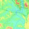 Lindu topographic map, elevation, terrain