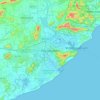 Old Gajuwaka topographic map, elevation, terrain