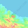 Puerto Plata topographic map, elevation, terrain