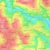 Farsley topographic map, elevation, terrain