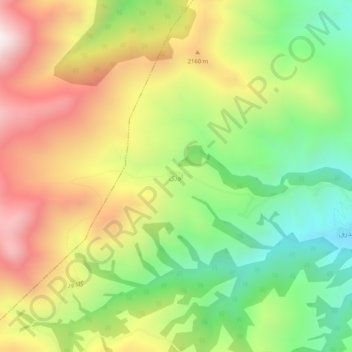 Uzi topographic map, elevation, terrain