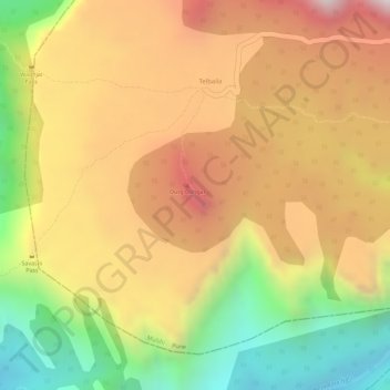 Tail-Baila topographic map, elevation, terrain