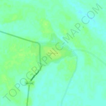 Reotipur topographic map, elevation, terrain