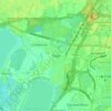 Poyle topographic map, elevation, terrain