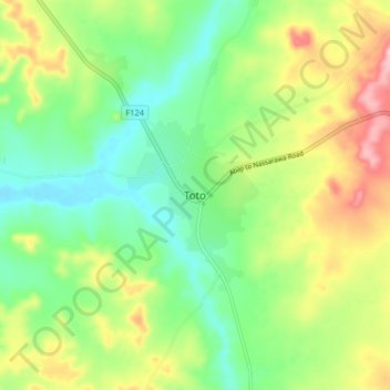 Toto topographic map, elevation, terrain