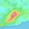 La Colle Noire topographic map, elevation, terrain