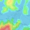 Port Hacking topographic map, elevation, terrain