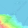 Djibouti topographic map, elevation, terrain