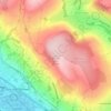 Mynydd Meio topographic map, elevation, terrain