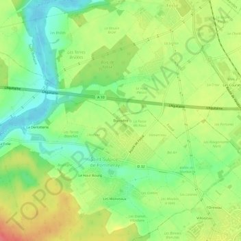 Boissière topographic map, elevation, terrain