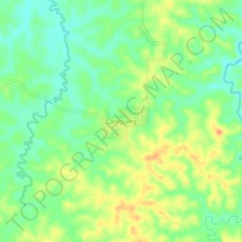 Caniguing topographic map, elevation, terrain