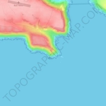 Bolt Head topographic map, elevation, terrain