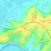 Pièce du Tail topographic map, elevation, terrain