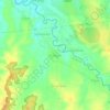 Punggur topographic map, elevation, terrain