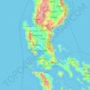 Bulacan topographic map, elevation, terrain