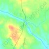 Vuotso topographic map, elevation, terrain