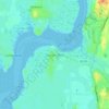 Glasson Dock topographic map, elevation, terrain