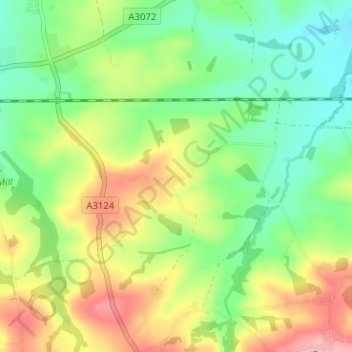 Itton topographic map, elevation, terrain