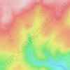 Tooth Hill topographic map, elevation, terrain