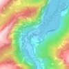 Flåm topographic map, elevation, terrain