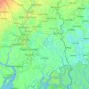 Twenty-four Parganas topographic map, elevation, terrain