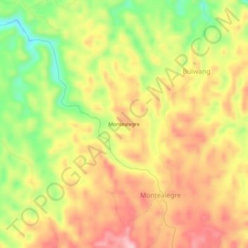 Montealegre topographic map, elevation, terrain