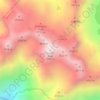 samdi dagi topographic map, elevation, terrain