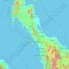 Satun Province topographic map, elevation, terrain