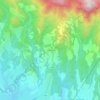 Ponzalla topographic map, elevation, terrain