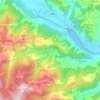 Gabriele topographic map, elevation, terrain