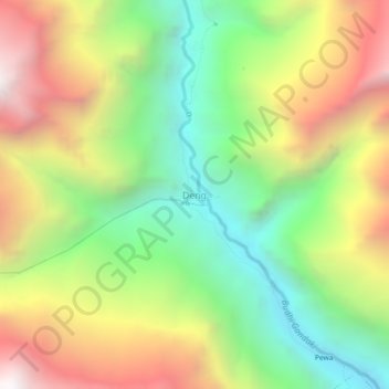 Deng topographic map, elevation, terrain