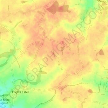 Green Street topographic map, elevation, terrain