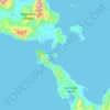 Dobu Island topographic map, elevation, terrain