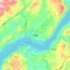 Shibao topographic map, elevation, terrain